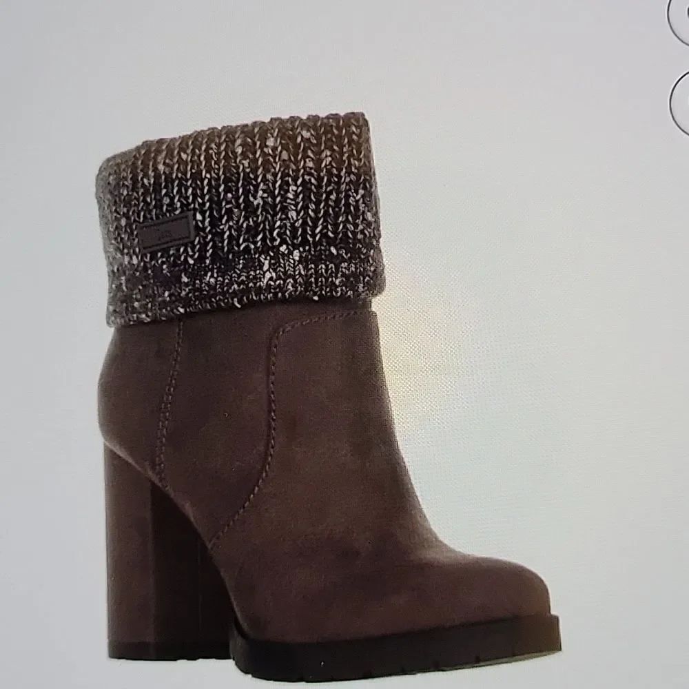 WOMEN"S CIRCUS SAM EDELMAN CARRTER HEELED FASHION BOOTS STELL GOLD